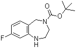 4-叔丁氧羰基-8-氟-2,3,4,5-四氢-1H-苯并[e][1,4]二氮杂卓分子结构 (CAS 886364-28-9)