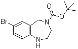 structure of CAS# 886364-30-3, 4-叔丁氧羰基-7-溴-2,3,4,5-四氢-1H-苯并[e][1,4]二氮杂卓