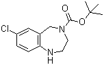 4-叔丁氧羰基-7-氯-2,3,4,5-四氢-1H-苯并[e][1,4]二氮杂卓分子结构 (CAS 886364-33-6)