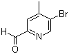 5-溴-4-甲基吡啶-2-甲醛分子结构 (CAS 886364-94-9)