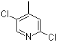 2,5-二氯-4-甲基吡啶分子结构 (CAS 886365-00-0)