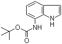 7-N-Boc-氨基吲哚分子结构 (CAS 886365-44-2)