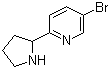 5-溴-2-(2-吡咯烷基)吡啶分子结构 (CAS 886365-48-6)