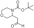 3-(2-Oxoethyl)-4-morpholinecarboxylic acid tert-butyl ester molecular structure (CAS 886365-55-5)