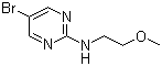 structure of CAS# 886365-79-3, 5-溴-N-(2-甲氧基乙基)嘧啶-2-胺