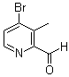 4-溴-3-甲基吡啶-2-甲醛分子结构 (CAS 886372-15-2)