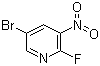 structure of CAS# 886372-98-1, 5-溴-2-氟-3-硝基吡啶