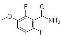 2,6-二氟-3-甲氧基苯甲酰胺分子结构 (CAS 886498-26-6)
