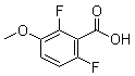structure of CAS# 886498-30-2, 2,6-二氟-3-甲氧基苯甲酸