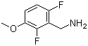 2,6-二氟-3-甲氧基苄胺分子结构 (CAS 886498-50-6)