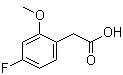 4-氟-2-甲氧基苯乙酸分子结构 (CAS 886498-61-9)