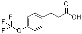 4-(三氟甲氧基)苯丙酸分子结构 (CAS 886499-74-7)