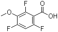3-甲氧基-2,4,6-三氟苯甲酸分子结构 (CAS 886499-94-1)