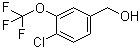 4-氯-3-(三氟甲氧基)苯甲醇分子结构 (CAS 886500-89-6)