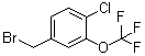 structure of CAS# 886500-93-2, 4-(溴甲基)-1-氯-2-(三氟甲氧基)苯