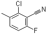 structure of CAS# 886500-98-7, 2-氯-6-氟-3-甲基苯甲腈