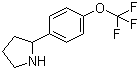 2-[4-(三氟甲氧基)苯基]吡咯烷分子结构 (CAS 886502-92-7)