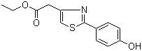 2-(4-羟基苯基)-4-噻唑乙酸乙酯分子结构 (CAS 886503-50-0)