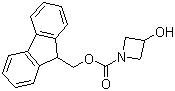 1-Fmoc-3-羟基氮杂环丁烷分子结构 (CAS 886510-13-0)