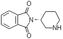2-(3R)-3-哌啶基-1H-异吲哚-1,3(2H)-二酮分子结构 (CAS 886588-61-0)