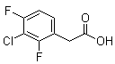 3-氯-2,4-二氟苯乙酸分子结构 (CAS 886761-66-6)