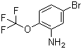 2-三氟甲氧基-5-溴苯胺分子结构 (CAS 886762-08-9)