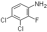 3,4-二氯-2-氟苯胺分子结构 (CAS 886762-39-6)