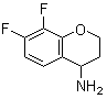 7,8-二氟-3,4-二氢-2H-1-苯并吡喃-4-胺分子结构 (CAS 886762-83-0)