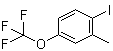 1-碘-2-甲基-4-(三氟甲氧基)苯分子结构 (CAS 886763-05-9)