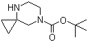 structure of CAS# 886766-28-5, 4,7-二氮杂螺[2.5]辛烷-7-甲酸叔丁酯