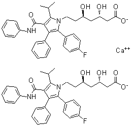 (3S,5R)-阿托伐他汀钙盐分子结构 (CAS 887196-25-0)