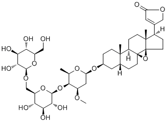 Adynerigenin beta-neritrioside分子结构 (CAS 88721-09-9)