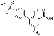 structure of CAS# 887256-40-8, 5-氨基-2-羟基-4'-磺基-[1,1'-联苯]-3-羧酸