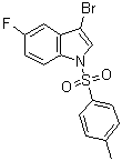 structure of CAS# 887338-48-9, 3-溴-5-氟-1-[(4-甲基苯基)磺酰基]-1H-吲哚