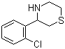 3-(2-氯苯基)硫代吗啉分子结构 (CAS 887344-30-1)