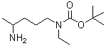 (4-氨基戊基)乙基氨基甲酸叔丁酯分子结构 (CAS 887353-45-9)
