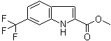 6-三氟甲基-1H-吲哚-2-羧酸甲酯分子结构 (CAS 887360-34-1)