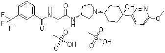 INCB 3284 bimesylate分子结构 (CAS 887401-93-6)