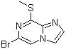 structure of CAS# 887475-71-0, 6-溴-8-甲硫基咪唑并[1,2-a]吡嗪
