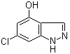 6-氯-1H-吲唑-4-醇分子结构 (CAS 887569-66-6)