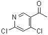 1-(4,6-二氯吡啶-3-基)乙烷-1-酮分子结构 (CAS 887573-44-6)