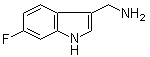 6-氟-1H-吲哚-3-甲胺分子结构 (CAS 887582-19-6)