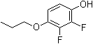 2,3-二氟-4-丙氧基苯酚分子结构 (CAS 887582-93-6)