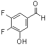 3,4-二氟-5-羟基苯甲醛分子结构 (CAS 887584-91-0)