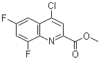4-氯-6,8-二氟-2-喹啉羧酸甲酯分子结构 (CAS 887589-39-1)
