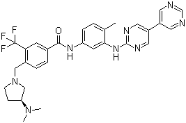 structure of CAS# 887650-05-7, N-[3-([5,5'-联嘧啶]-2-基氨基)-4-甲基苯基]-4-[[(3S)-3-(二甲基氨基)-1-吡咯烷基]甲基]-3-(三氟甲基)苯甲酰胺