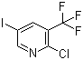 2-氯-5-碘-3-(三氟甲基)吡啶分子结构 (CAS 887707-25-7)