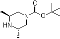 structure of CAS# 888327-50-2, (3S,5S)-3,5-Dimethyl-1-piperazinecarboxylic acid 1,1-dimethylethyl ester