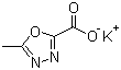 structure of CAS# 888504-28-7, 5-甲基-1,3,4-恶二唑-2-羧酸钾