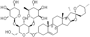 麦冬皂苷 C分子结构 (CAS 88861-91-0)